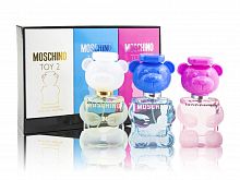 Парфюмерный набор Moschino Miniature Collection Toy 2/Toy 2 Bubble Gum EDT/Toy 2 Bubble Gum EDP 3x30 ml оптом в Волгоград 